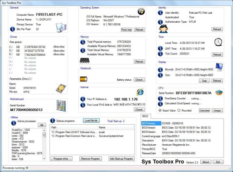 Sys Toolbox