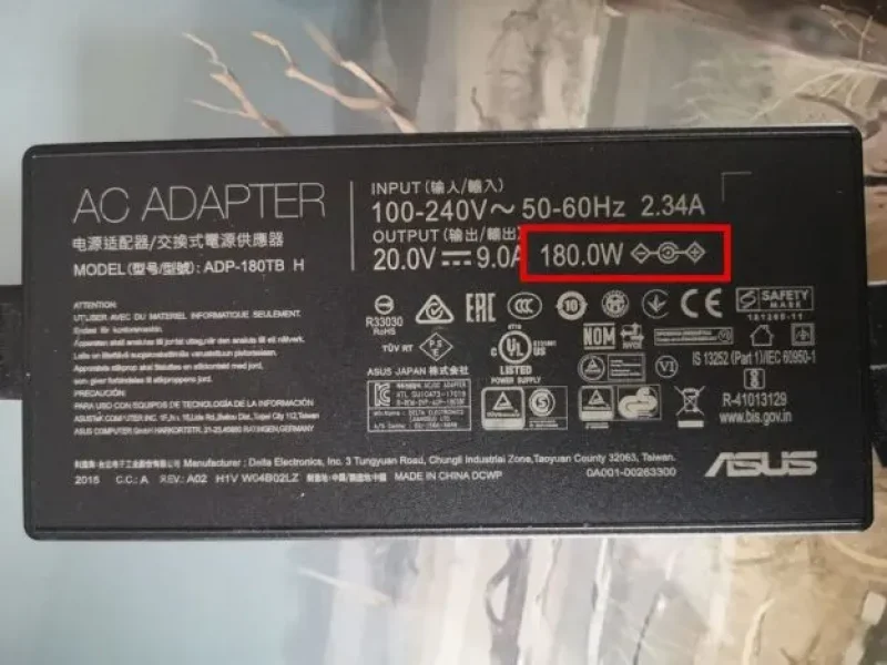 خرید آداپتور شارژ لپ تاپ وات ساعت